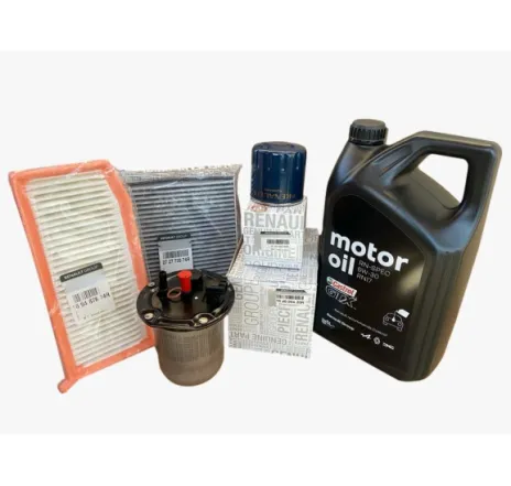 Pachet revizie schimb ulei Dacia Duster 1.5 Dci (2018+) fara adblue, filtre Dacia, ulei Dacia 5W30 RN17