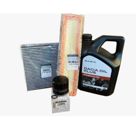 Pachet revizie schimb ulei Dacia Logan-Sandero 1.2 16V, filtre Dacia, ulei Dacia 5W30