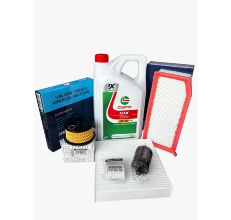 Pachet revizie schimb ulei Dacia Logan II 1.0 Tce (aftermarket) ulei Castrol GTX 5W30 RN17