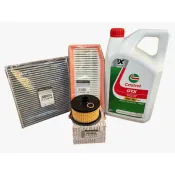 Pachet revizie schimb ulei, Dacia Logan II 1.0 Tce, filtre Dacia, ulei Castrol GTX 5W30 RN17 (fara filtre gaz)