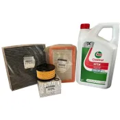 Pachet revizie Dacia Duster III / Bigster / Logan III / Sandero III Facelift 1.2 TCe / Eco-G 120 – filtre originale + ulei Castrol GTX 0W-16 5L (fără filtre GPL)