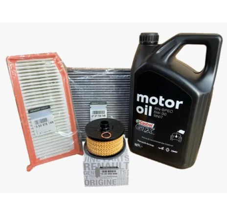 Pachet revizie schimb ulei Dacia Duster 1.0 Tce, 2018-2020 , filtre Dacia, ulei Renault-Castrol GTX 5W30 RN17