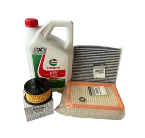 Pachet revizie schimb ulei Dacia Duster III 1.0 TCe Eco-G 100 – Castrol GTX RN17 5W30 (fara filtre gaz)