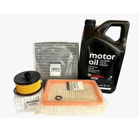 Pachet revizie schimb ulei Dacia Duster III 1.3 TCe hybrid (mild &amp; full) – Castrol GTX AN-SPEC 0W-16