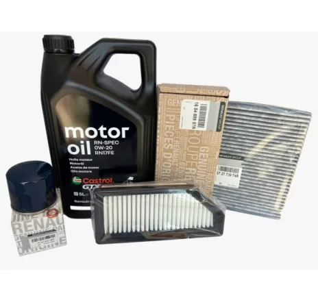 Pachet revizie schimb ulei Dacia Duster III 1.6 SCE - 5L Ulei Renault Castrol GTX 0W20 RN17FE