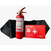Pachet siguranta auto - trusa prim ajutor + extinctor