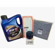 Pachet revizie schimb ulei Dacia Logan 1.0 Sce, filtre Dacia, ulei Elf 5w40