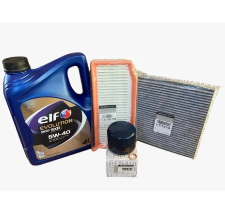 Pachet revizie schimb ulei Dacia Logan 1.0 Sce, filtre Dacia, ulei Elf 5w40