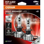 Set 2 becuri NIGHT BREAKER LED SMART H7 +330% BLISTER (omologare RAR)