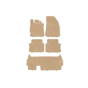 Covorase Presuri Auto Cauciuc Dedicate Bej Dacia JOGGER 7 loc 2021 -