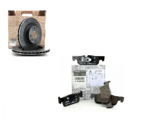 Pachet revizie frane Dacia Logan II 2013-2017, discuri ventilate si placute originale Renault (402065054R | 410602581R)