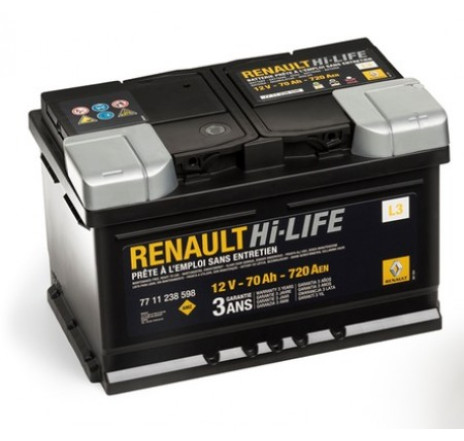 Baterie l3 efb 70ah 720a Renault 7711575175