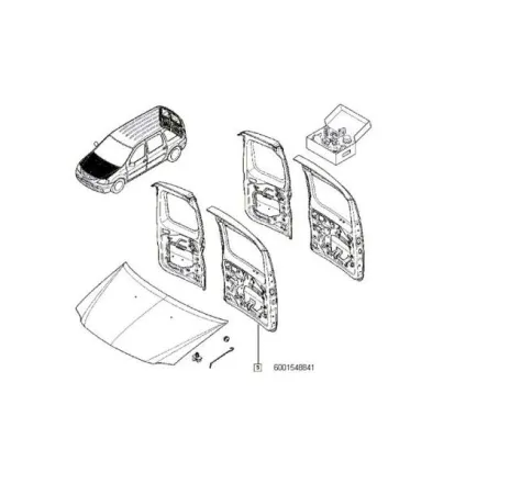 Usa batanta spate stanga Dacia Logan MCV 6001548841 Renault