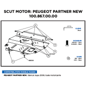 Scut motor metalic Citroen. Peugeot new 2008-