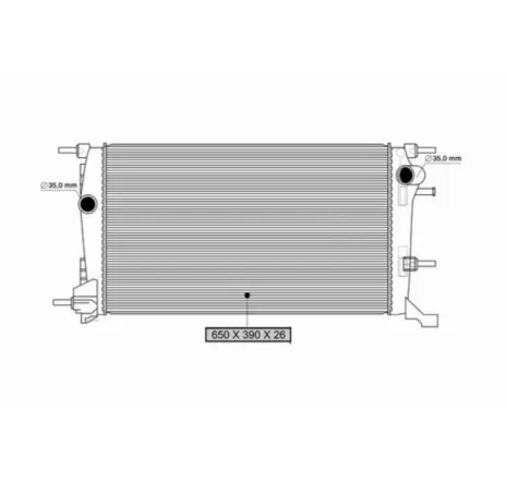 Radiator racire motor