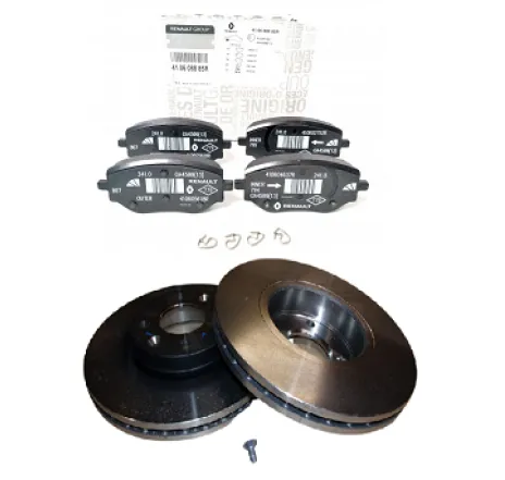 Pachet revizie frane Dacia Logan III / Sandero III / Stepway III / Jogger - Discuri ventilate si placute originale Renault (402060405R / 402062650R|410608885R)