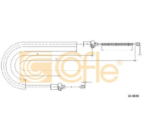 Cablu, frana de parcare