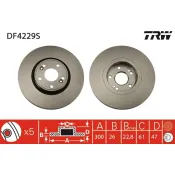Disc frana DF4229S TRW
