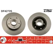 Disc frana DF4273S TRW