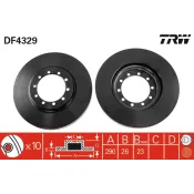Disc frana DF4329 TRW