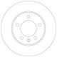 Disc frana DF6120 TRW