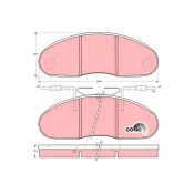 set placute frana,frana disc GDB1077 TRW