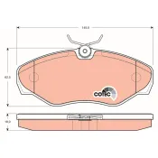 set placute frana,frana disc GDB1478 TRW