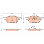 set placute frana,frana disc GDB2053 TRW