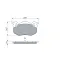 Set placute frana,frana disc 0 986 460 970 BOSCH