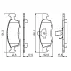 Set placute frana,frana disc 0 986 494 197 BOSCH