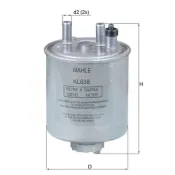 filtru combustibil KL 638 KNECHT