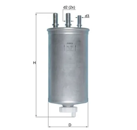 Filtru combustibil KL 781 KNECHT