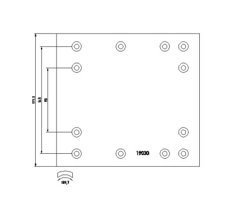 Set garnituri de frictiune, frana tambur 1903002 TEXTAR