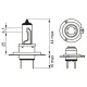 Bec incandescent 1 987 302 863 BOSCH