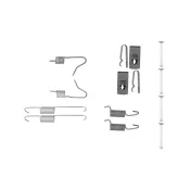 set accesorii, saboti frana parcare 1 987 475 333 BOSCH
