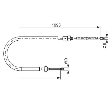 Cablu, frana de parcare 1 987 482 233 BOSCH