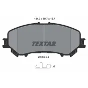 set placute frana,frana disc 2206503 TEXTAR