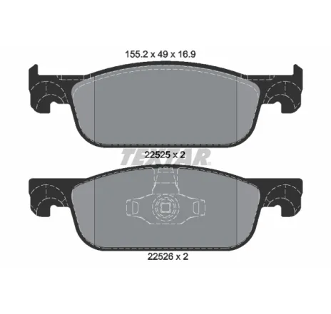 Set placute frana,frana disc 2252501 TEXTAR