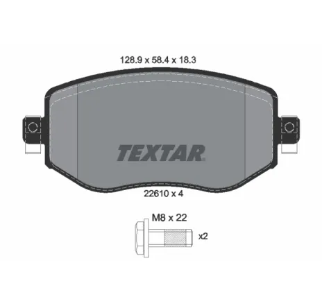 Set placute frana,frana disc 2261001 TEXTAR