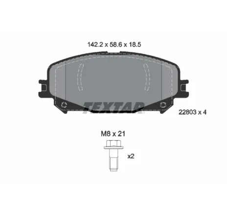 Set placute frana,frana disc 2280301 TEXTAR