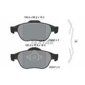 set placute frana,frana disc 2324502 TEXTAR