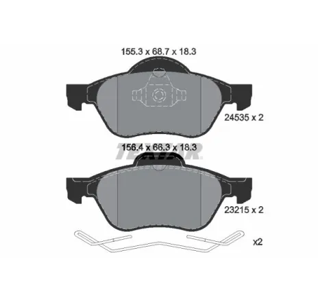 Set placute frana,frana disc 2453501 TEXTAR