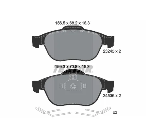 Set placute frana,frana disc 2453601 TEXTAR