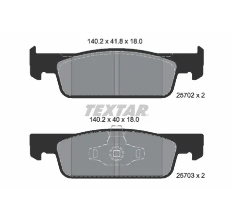 Set placute frana,frana disc 2570201 TEXTAR