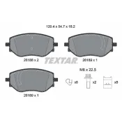 set placute frana,frana disc 2618801 TEXTAR
