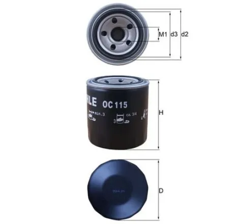 Filtru ulei OC 115 KNECHT