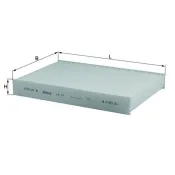 Filtru, aer habitaclu LA 87 KNECHT