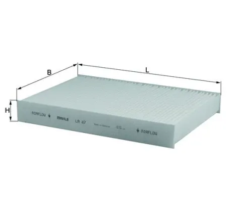 Filtru, aer habitaclu LA 87 KNECHT