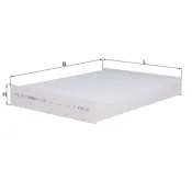 Filtru, aer habitaclu LA 891 KNECHT