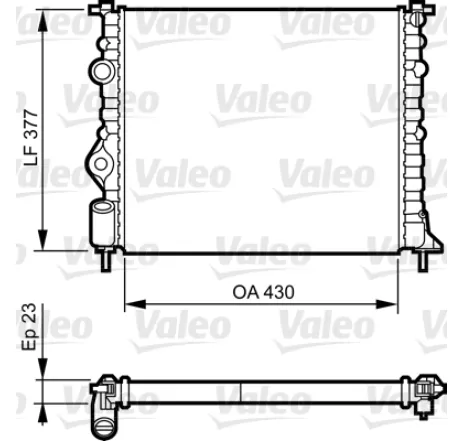 Radiator, racire motor 731378 VALEO